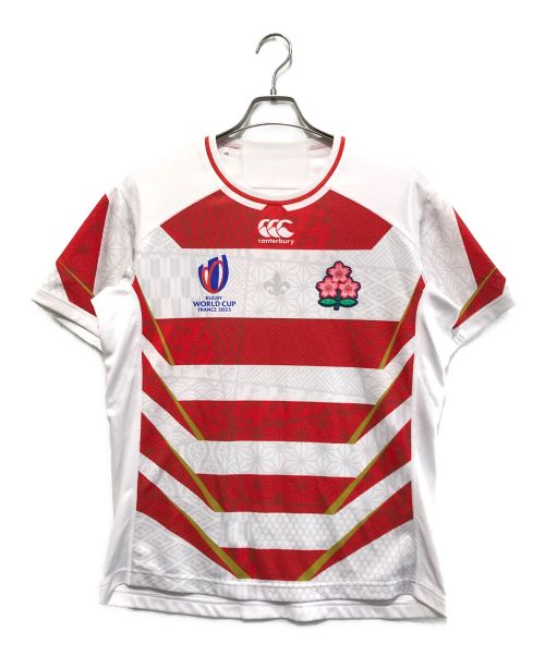 Canterbury（カンタベリー）Canterbury (カンタベリー) FRANCE WORLD CUP 2023 ゲームシャツ ホワイト×レッド サイズ:Mの古着・服飾アイテム