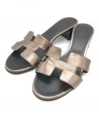 HERMESエルメス）の古着「Oasis Sandal」｜ブラウン