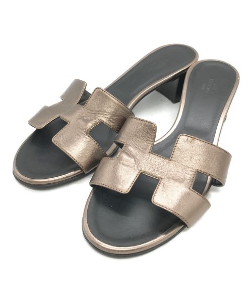 HERMES（エルメス）HERMES (エルメス) Oasis Sandal ブラウン サイズ:37の古着・服飾アイテム