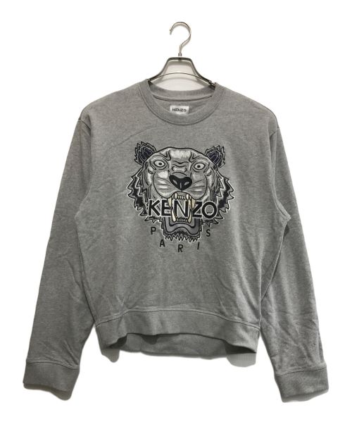 KENZO（ケンゾー）KENZO (ケンゾー) タイガー刺繍スウェット グレー サイズ:Lの古着・服飾アイテム