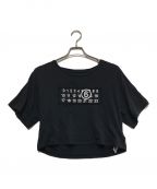 MM6 Maison Margielaエムエムシックス メゾンマルジェラ）の古着「ナンバリングロゴTシャツ」｜ネイビー