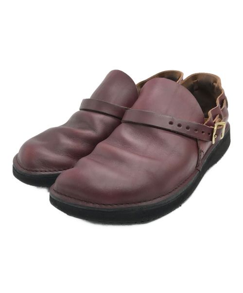 AURORA SHOES（オーロラシューズ）AURORA SHOES (オーロラシューズ) ミドルイングリッシュレザーシューズ ボルドー サイズ:7 2/1の古着・服飾アイテム