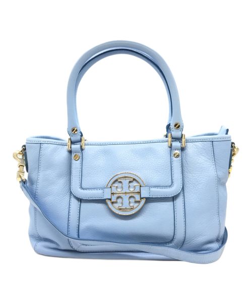 TORY BURCH（トリーバーチ）TORY BURCH (トリーバーチ) 2WAYレザーショルダーバッグ スカイブルー サイズ:ーの古着・服飾アイテム