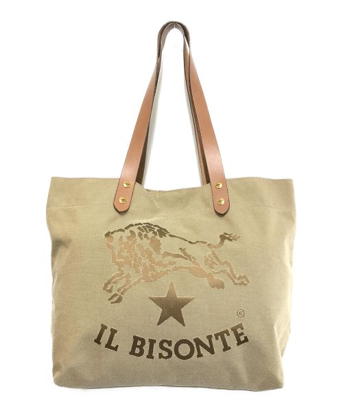 IL BISONTE（イル ビゾンテ）IL BISONTE (イル ビゾンテ) ロゴトートバッグ ベージュ サイズ:ーの古着・服飾アイテム