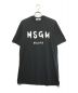 MSGM（エムエスジーエム）の古着「ロゴカットソー」｜ブラック