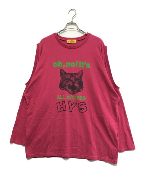 Hysteric Glamour（ヒステリックグラマー）Hysteric Glamour (ヒステリックグラマー) OH,NO!ITS オーバーサイズTシャツ ショッキングピンク サイズ:Freeの古着・服飾アイテム