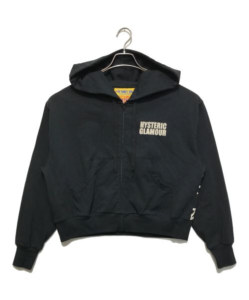 Hysteric Glamour（ヒステリックグラマー）Hysteric Glamour (ヒステリックグラマー) BORN TO LOSE ワイドパーカー ブラック サイズ:Fの古着・服飾アイテム