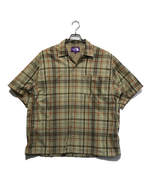 THE NORTHFACE PURPLELABEL（ザ・ノースフェイス パープルレーベル）THE NORTHFACE PURPLELABEL (ザ・ノースフェイス パープルレーベル) Madras Field H/S Shirt ベージュ サイズ:Lの古着・服飾アイテム