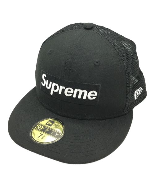 SUPREME（シュプリーム）SUPREME (シュプリーム) New Era (ニューエラ) 23SS BOX LOGO MESH BACK CAP ブラック サイズ:7 5/8  60.6cmの古着・服飾アイテム