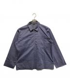 AURALEEオーラリー）の古着「FINX SELVEDGE WEATHER CLOTH ZIP SHIRT」｜ブルー