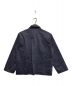 AURALEE (オーラリー) FINX SELVEDGE WEATHER CLOTH ZIP SHIRT ブルー サイズ:3：7000円