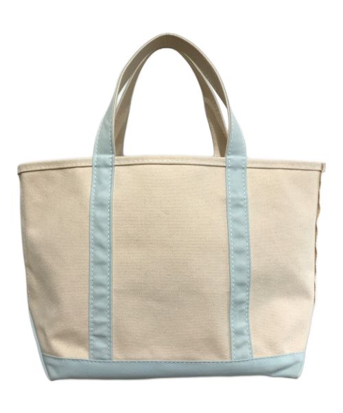 L.L.Bean（エルエルビーン）L.L.Bean (エルエルビーン) Boat and Tote アイボリー×ブルーの古着・服飾アイテム