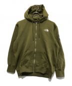 THE NORTH FACEザ ノース フェイス）の古着「Square Logo Full Zip」｜オリーブ