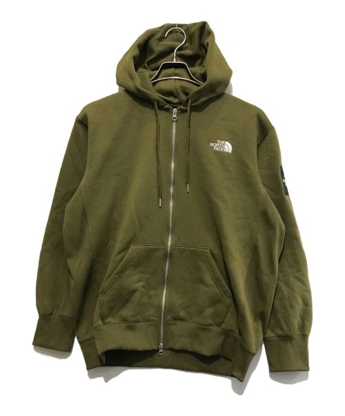 THE NORTH FACE（ザ ノース フェイス）THE NORTH FACE (ザ ノース フェイス) Square Logo Full Zip オリーブ サイズ:Lの古着・服飾アイテム