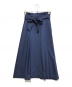 CLANEクラネ）の古着「HIGH WAIST VOLUME MAXI SKIRT」｜ブルー