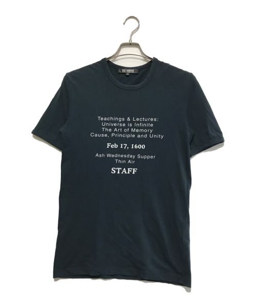 RAF SIMONS（ラフシモンズ）RAF SIMONS (ラフシモンズ) アーカイブプリントTシャツ ネイビー サイズ:48の古着・服飾アイテム