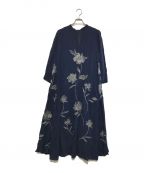 Ameriアメリ）の古着「2WAY FLOWER GARDEN DRESS」｜ネイビー