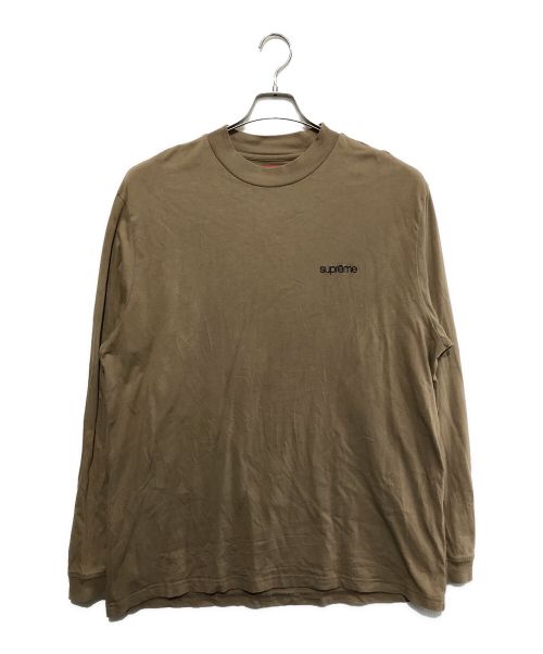 SUPREME（シュプリーム）SUPREME (シュプリーム) Mock Neck L/S TOP（モックネックL/S トップ） ベージュ サイズ:Lの古着・服飾アイテム