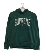 SUPREMEシュプリーム）の古着「22AW Rhinestone Shadow Hooded Sweatshirt」｜グリーン