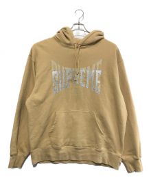 SUPREME（シュプリーム）の古着「22AW Rhinestone Shadow Hooded Sweatshirt」｜ベージュ