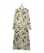 Ameriアメリ）の古着「2WAYKEILY FLOWER PRINT DRESS」｜アイボリー×ブラック