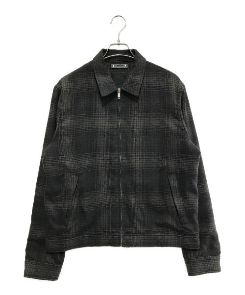 MINEDENIM（マインデニム）MINEDENIM (マインデニム) Grandrelle V.Check Flannel Zipup BZ ブラック サイズ:4の古着・服飾アイテム