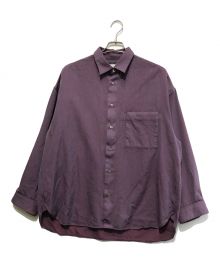 MAISON SPECIAL（メゾンスペシャル）の古着「High Count Wool Prime-Over Shirt」｜パープル