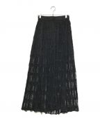 CLANEクラネ）の古着「2WAY LACE LAYERED SKIRT」｜ブラック