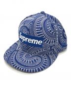 New Era×SUPREMEニューエラ×シュプリーム）の古着「14SS Uptown Box Logo」｜ブルー