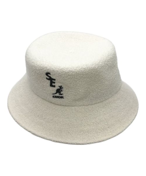 WIND AND SEA（ウィンド アンド シー）WIND AND SEA (ウィンド アンド シー) KANGOL (カンゴール) BERMUDA BUCKET HAT ホワイト サイズ:Mの古着・服飾アイテム