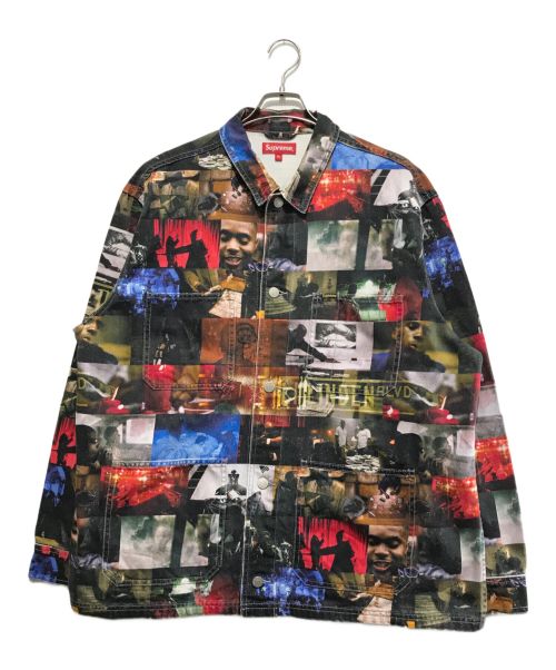 SUPREME（シュプリーム）SUPREME (シュプリーム) 21AW NAS AND DMX COLLAGE DENIM CHORE COA マルチカラー サイズ:XLの古着・服飾アイテム