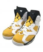 NIKEナイキ）の古着「AIR JORDAN 6 RETRO」｜ホワイト×イエロー