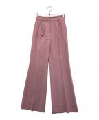 CLANEクラネ）の古着「SEMI WIDE TUCK PANTS」｜ピンク