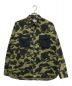 A BATHING APE（アベイシングエイプ）の古着「1ST CAMO OUTDOOR DETAIL POCKET RELAXED FIT SHIRT」｜カーキ×ブラック