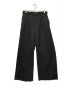 MAISON SPECIAL（メゾンスペシャル）の古着「Wool Mix Continuous Tow-Tuck Wide Pants」｜ブラック