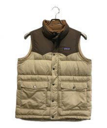 Patagonia（パタゴニア）の古着「SLINGSHOT DOWN VEST」｜ベージュ×ブラウン