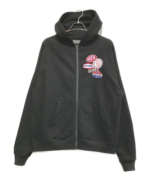 genzai（ゲンザイ）genzai (ゲンザイ) Hysteric Glamour (ヒステリックグラマー) WOMAN HOODIE ブラック サイズ:Mの古着・服飾アイテム