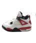 NIKE (ナイキ) AIR JORDAN 4 RETRO ホワイト×レッド サイズ:US 9：19000円