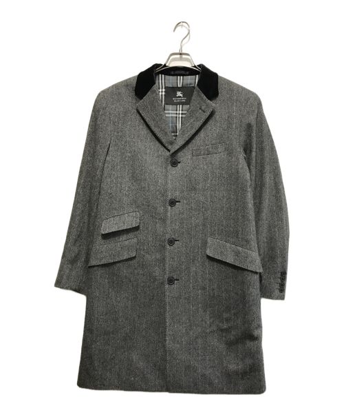 BURBERRY BLACK LABEL（バーバリーブラックレーベル）BURBERRY BLACK LABEL (バーバリーブラックレーベル) ウールチェスターコート グレー サイズ:Mの古着・服飾アイテム