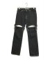 JOHN LAWRENCE SULLIVAN（ジョンローレンスサリバン）の古着「Washed denim detachable pants」｜ブラック