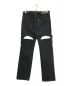 JOHN LAWRENCE SULLIVAN (ジョンローレンスサリバン) Washed denim detachable pants ブラック サイズ:46：20000円