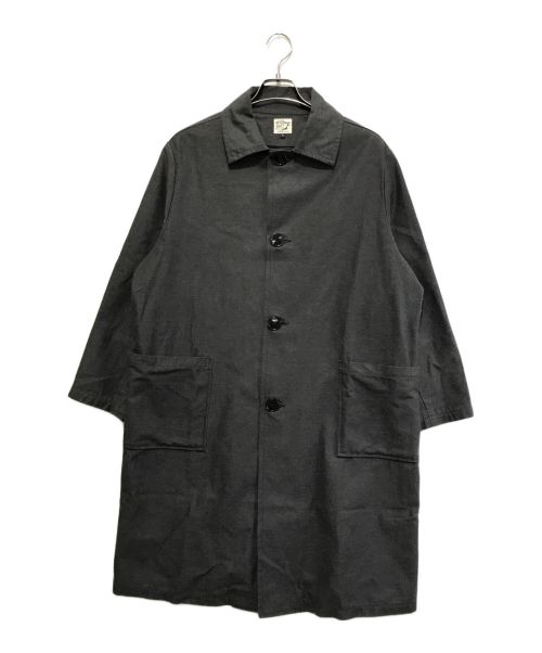 orSlow（オアスロウ）orSlow (オアスロウ) ステンカラーコート グレーの古着・服飾アイテム