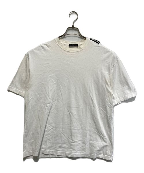 BALENCIAGA（バレンシアガ）BALENCIAGA (バレンシアガ) Shoulder Logo Tag T Shirt ホワイト サイズ:Mの古着・服飾アイテム