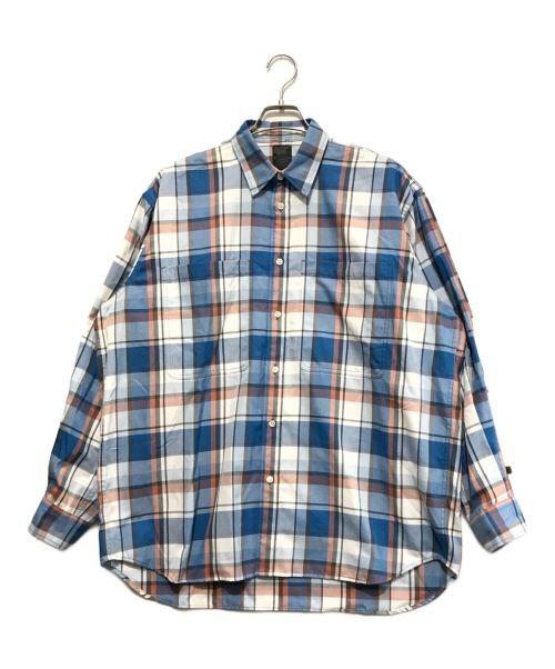 DAIWA PIER39（ダイワ ピア39）DAIWA PIER39 (ダイワ ピア39) TECH BUTTON DOWN SHIRTS L/S TARTAN PLAID ブルー サイズ:Mの古着・服飾アイテム