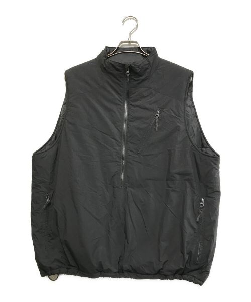 FREAK'S STORE（フリークスストア）FREAK'S STORE (フリークスストア) HIGH LOFT PULLOVER VEST PRIMALOFT ブラック サイズ:Lの古着・服飾アイテム