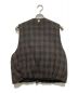 Omar Afridi (オマールアフリディ) Padded Circle Vest Wool Check ブラウン サイズ:44：12000円