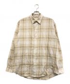 AURALEEオーラリー）の古着「24AW AIRY WOOL CHECK SHIRT」｜ベージュ