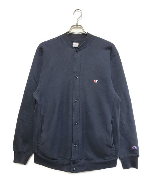 Champion REVERSE WEAVE（チャンピオン リバース ウィーブ）Champion REVERSE WEAVE (チャンピオン リバース ウィーブ) 90's 刺繍タグ初期古着スウェットカーディガン ネイビー サイズ:Lの古着・服飾アイテム