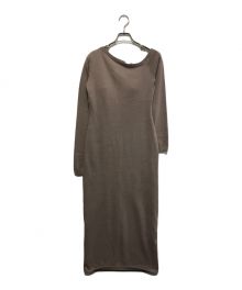 maison celon（メゾンセロン）の古着「one shoulder knit dress」｜ブラウン