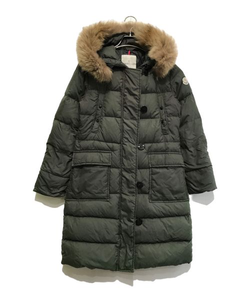 MONCLER（モンクレール）MONCLER (モンクレール) メッシーナ ダウンコート オリーブの古着・服飾アイテム